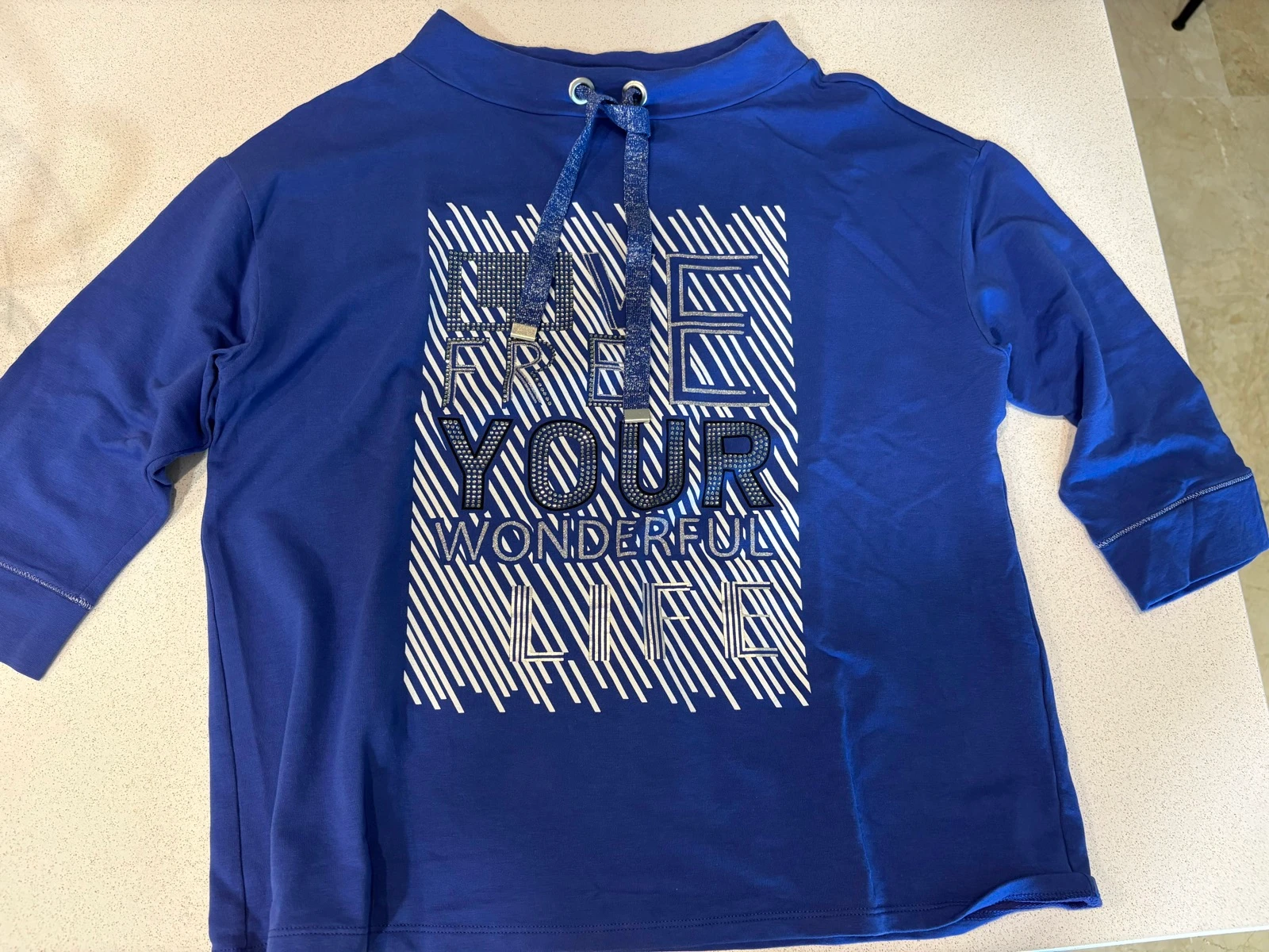 Betty Barclay blue strass top size 42 – photo 3